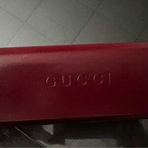 Gucci Burgundy Leather Accessory